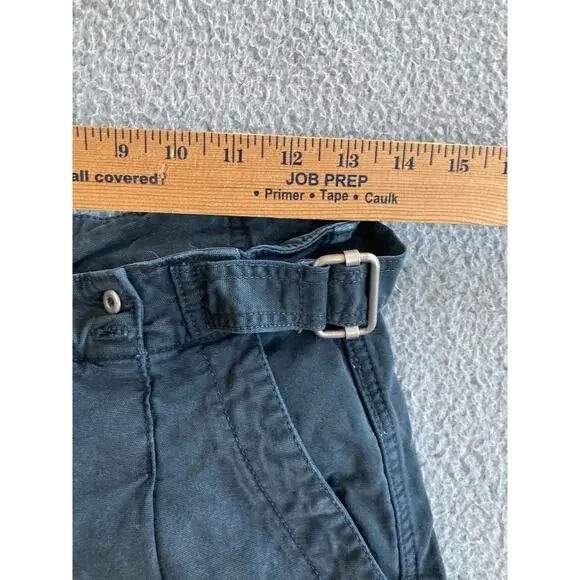 Anthropologie Pants 27P Crop Button Fly Gray Straight Leg Pleated Retro 80s 27 - Picture 12 of 16